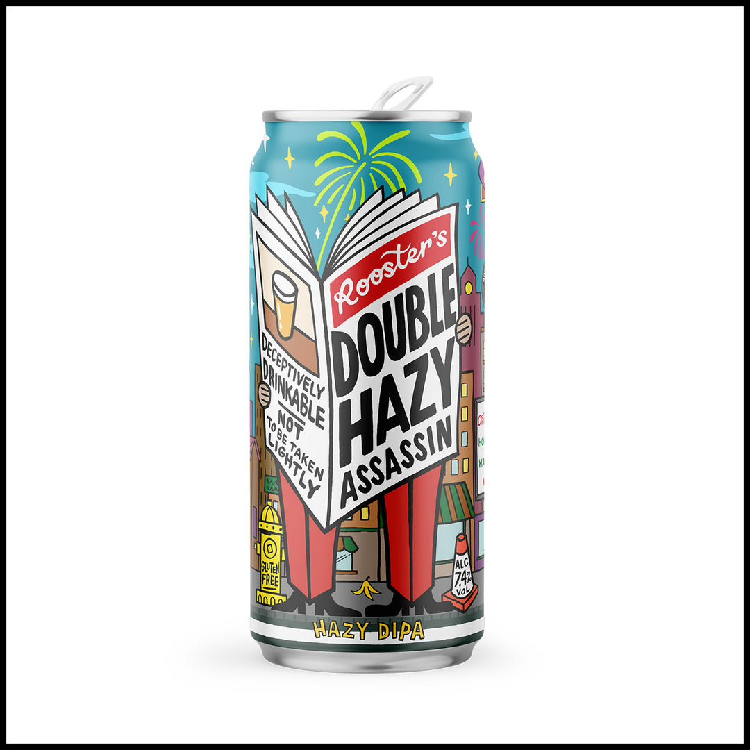 Double Hazy Assassin (440ml) – RoostersBrewingCo