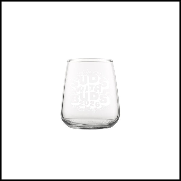 Suds With Buds 2026 2/3 Pint Glass